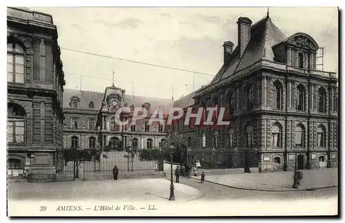 Cartes postales Amiens L&#39Hotel de Ville