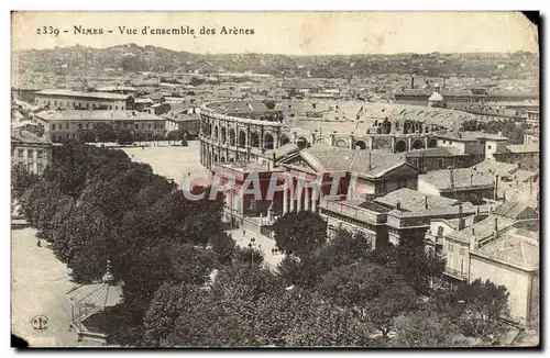 Cartes postales Nimes Vue d&#39ensemble des Arenes