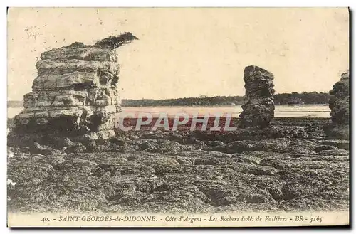 Cartes postales Saint Georges de Didonne Cote d'Argent Les rochers isoles de Vallieres