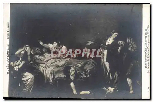 Ansichtskarte AK Musee Du Louvre Jean-Baptiste Greuze Le retour de l&#39enfant prodigue