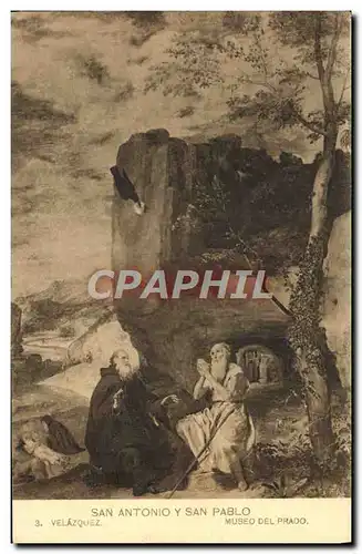 Cartes postales San Antonio Y San Pablo Velazquez Museo del Prado