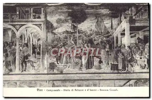 Cartes postales Pisa Camposanto Staria Di Rebecca E D Isacco Benozze Gozzoli