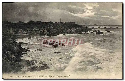 Cartes postales Les Sables D'Olonne Effet De Vagues