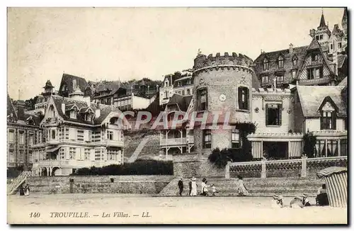 Cartes postales Trouville Les Villas