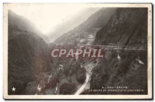 Cartes postales Cauterets La Route De Pierrefitte Cauterets