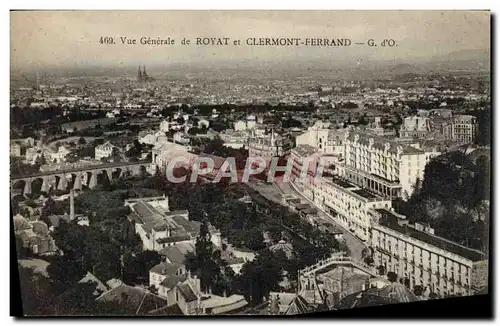 Cartes postales Vue Generale De Royat Et Clermont Ferrand