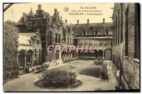 Cartes postales Malines Cour Du Palais De Justice