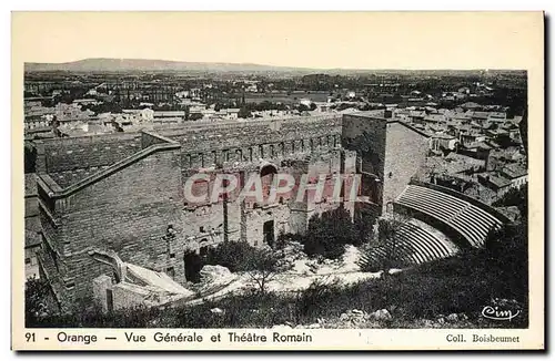 Cartes postales Orange Vue Generale Et Theatre Romain