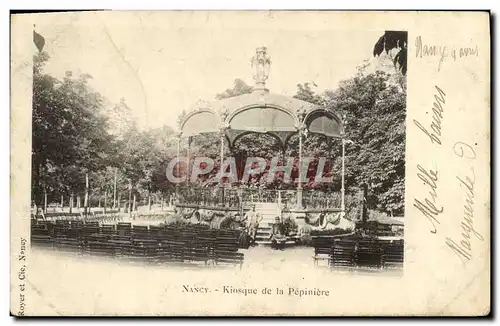 Cartes postales Nancy Kiosque De La Pepiniere