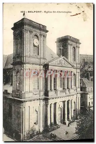 Cartes postales Belfort Eglise St Christophe
