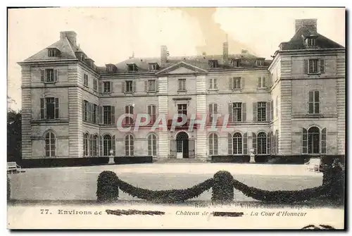 Cartes postales Chateau Cour d&#39honneur