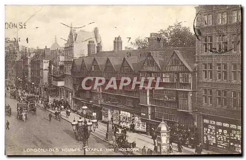 Ansichtskarte AK London Old Houses Staple Inn Holborn