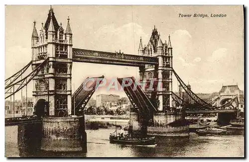 Cartes postales Tower Bridge London Bateau