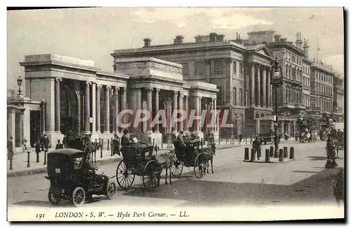 Cartes postales London Hyde Park Corner Automobile