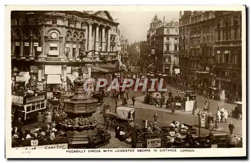 Cartes postales Piccadilly Circus With Leicester Square In Distance London