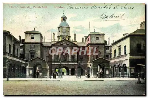 Cartes postales Horse Guards Whitehal London Militaria