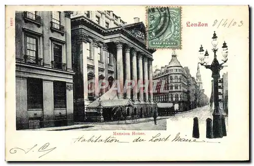 Cartes postales Mansion House London