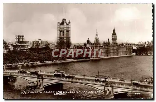 Cartes postales Lambeth Bridge and Houses of Parliament London