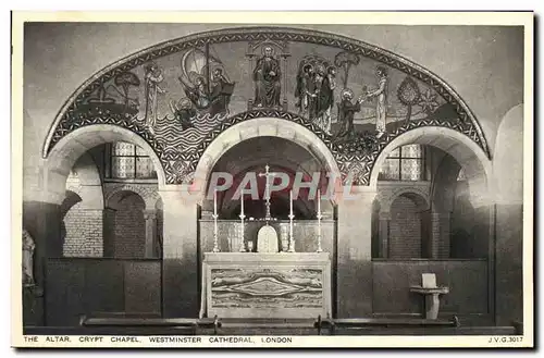 Ansichtskarte AK The Altar Crypt Chapel Westminster Cathedral London