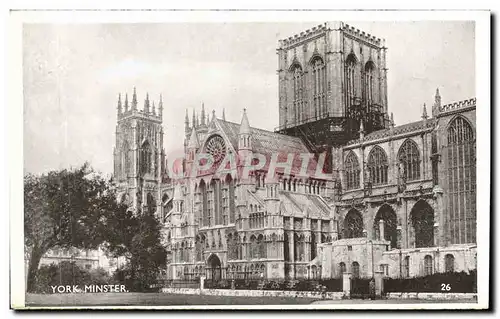 Ansichtskarte AK carte recto verso York Minster