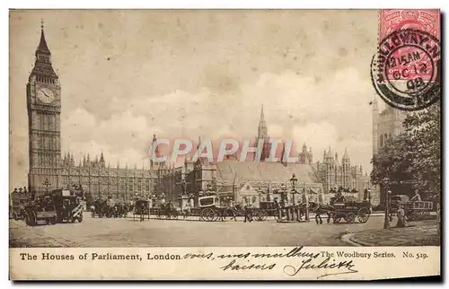 Cartes postales The House of Parliament London