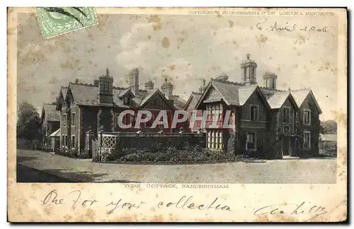 Cartes postales York Cottage Sandringham