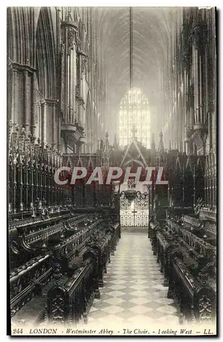 Ansichtskarte AK London Westminster Abbey The Choir