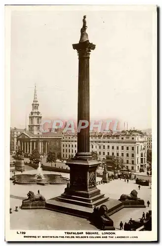 Cartes postales Trafalgar Square London