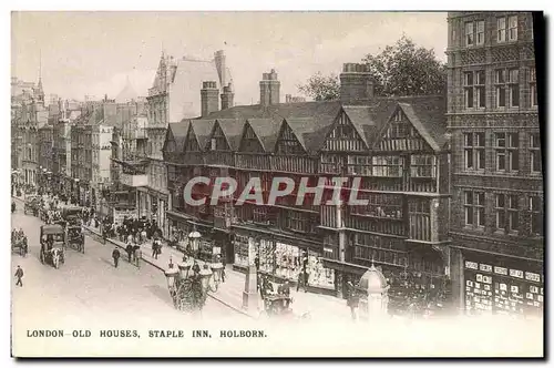 Ansichtskarte AK London Old Houses Staple Inn Holborn