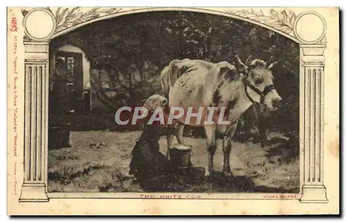 Cartes postales The White Cow Jules Dupre Vache