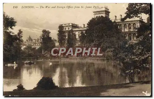 Ansichtskarte AK London The War And Foreign Offices From St James Park