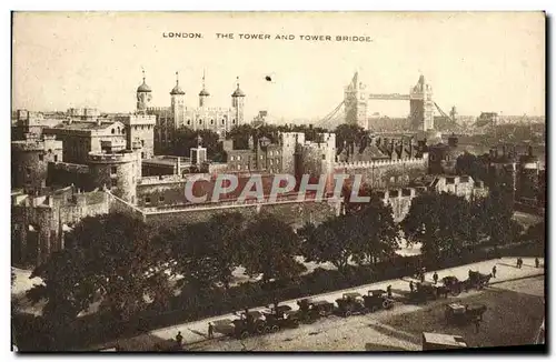 Cartes postales London The Tower and Tower Bridge