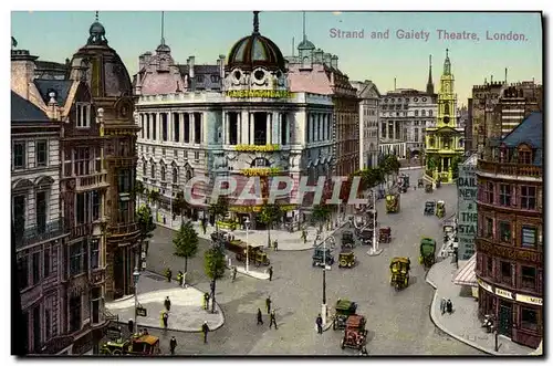 Cartes postales Strand And Gaiety Theatre London