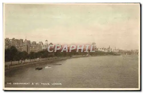 Cartes postales The Embankment & St Paul&#39s London