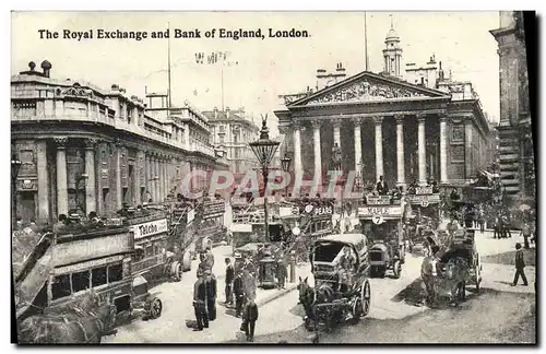 Cartes postales The Royal Exchange And Bank Of England London