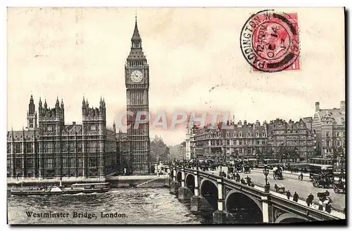 Cartes postales Westminster Bridge London