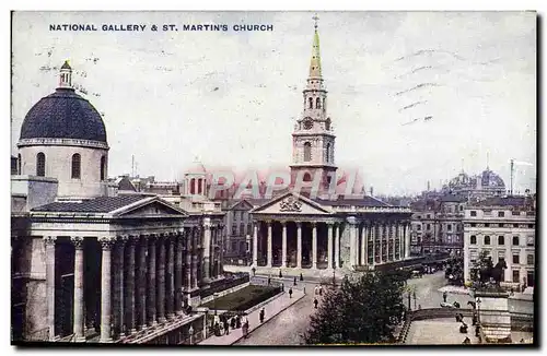 Cartes postales National Gallery St Martin's Church