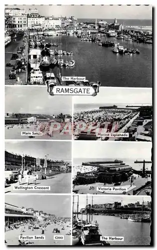 Cartes postales moderne Ramsgate Harbour Wellington Crescent Marina esplanade