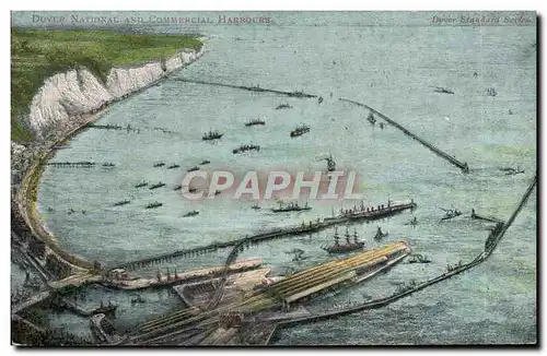 Cartes postales Dover National and Commercial harbours