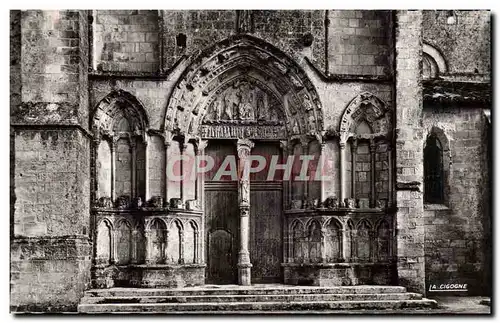 Cartes postales moderne Saint Emilion Eglise Collegiale Portail Nord de l'eglise collegiale