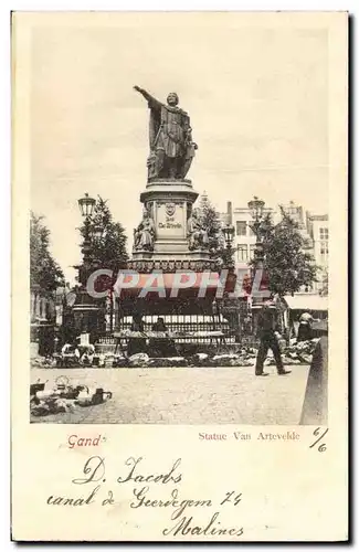 Cartes postales Gand Statue Van Artevelde