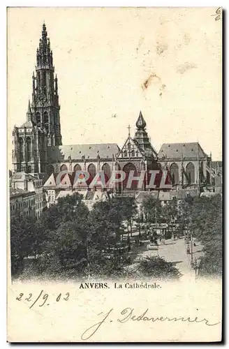 Cartes postales Anvers La Cathedrale