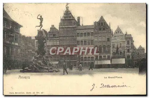 Cartes postales Anvers La Grand Place