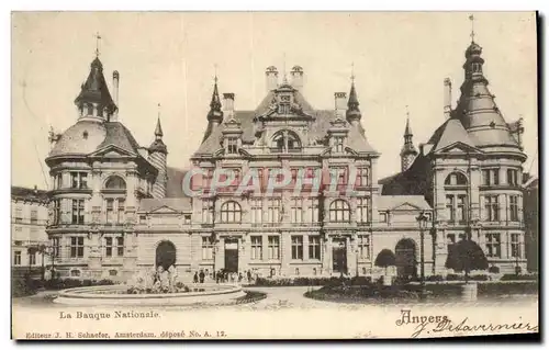Cartes postales Anvers La Banque Nationale