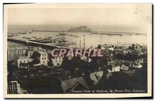 Cartes postales General view of Harbour St Peters Port Guernsey