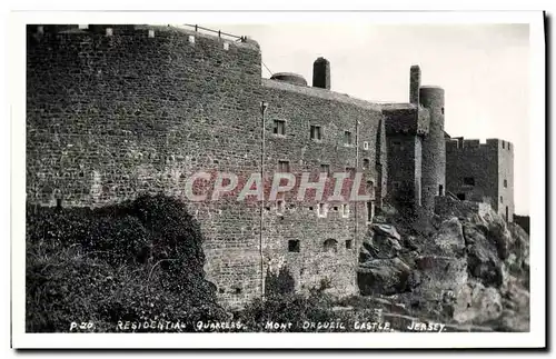 Ansichtskarte AK Residential Quarters Mont Orgueil Castle Jersey