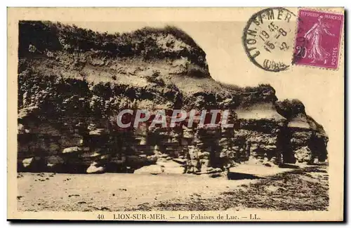 Cartes postales Lion Sur Mer Les Falaises De Luc