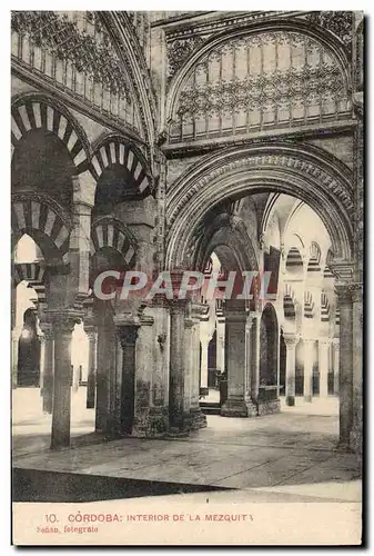 Ansichtskarte AK Cordoba Interior De La Mezquita