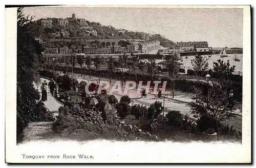 Ansichtskarte AK Torquay From Rock Walk