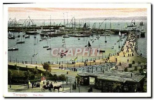 Cartes postales Torquay The Pier Bateaux